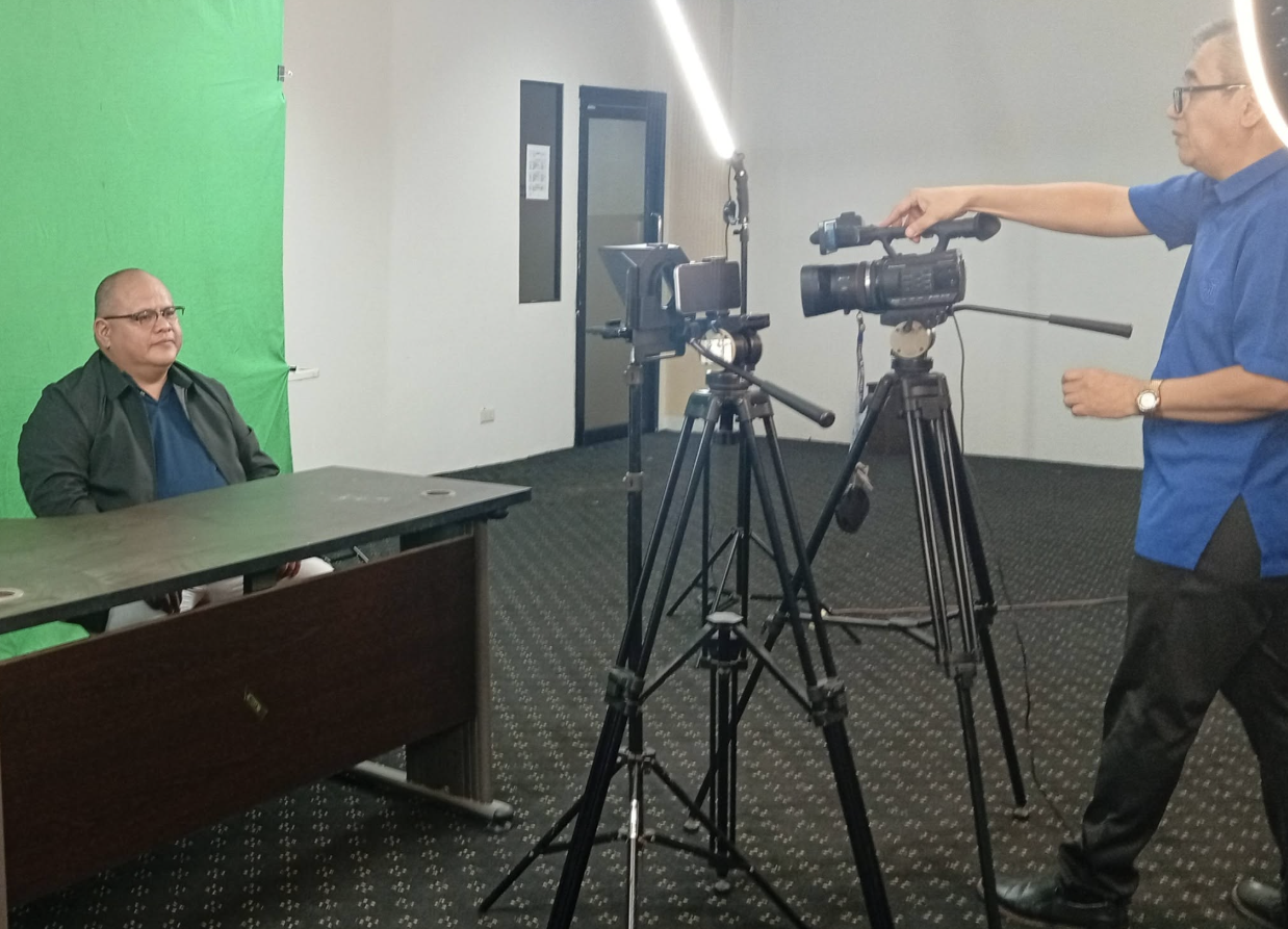 Recording original video lessons for the Blockchain Fundamentals micro-credential course at RTC-KorPhil Davao